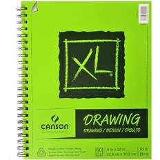 Canson XL Drawing Pad 12" x 9" Wirebound Side, 60 Sheets