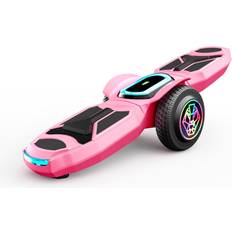 Skateboard Swagtron Shuttle Zipboard Electric Hoverboard Skateboard 7 mph and 3-Mile Range, Pink