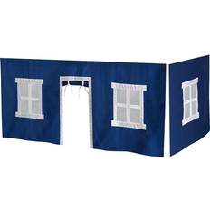 Curtains Max & Lily Cotton Underbed Curtains, Blue White