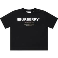 Burberry Baby T-Shirt aus Baumwolle Schwarz