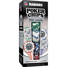 Poker chips Masterpieces MasterPieces NFL Raiders Poker Chips, 100 Piece