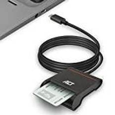MicroSD Speicherkartenleser ACT USB C Smart Card ID Reader