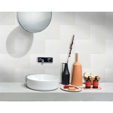 Apollo Tile White 12 24 in. Honed Marble Subway Floor and Wall Tile 10 sq. ft./Case