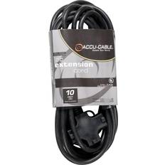 Electrical Accessories American Dj Accu-Cable EC-123 10' 12/3 AWG 3-Outlets Edison AC Extension Cord