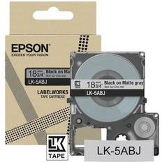 Epson LK-5ABJ Black on Tape Cartridge 18mm