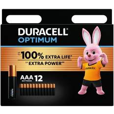 AAA (LR03) - Batteries Batteries & Chargers Duracell Optimum AAA Alkaline 12-pack