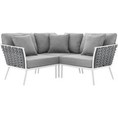 modway Stance Collection EEI-5752-WHI-GRY Modular Sofa