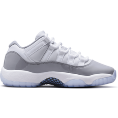 Polyurethane Children's Shoes Nike Air Jordan 11 Retro Low GS - White/Cement Grey/University Blue