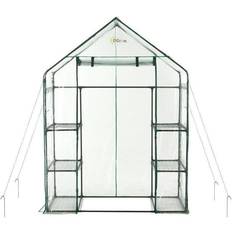 Ogrow Mini Greenhouses Ogrow 3 Tiers Deluxe Walk-In Greenhouse Plastic