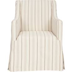 Cotton Chair Cushions Safavieh Sandra Slipcover Chair Cushions Brown, White, Green, Beige