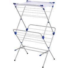 Clothing Care Honey Can Do Mesh 2 Tier Top Drying Rack Silver-Tone