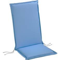 BEST Sesselauflage hoch STS 120x50x7cm versch. Sitzkissen Blau