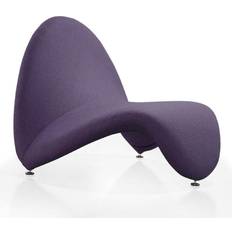 Purple Armchairs Manhattan Comfort MoMa Wool Blend Armchair