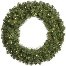 Vickerman 96 Grand Teton Artificial Christmas Wreath Warm Angle Decoration