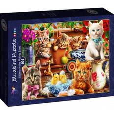 Bluebird Kittens in the Potting Shed 104 Pieces
