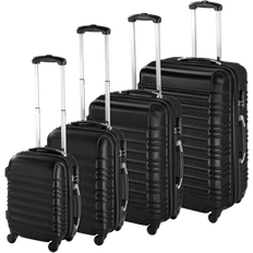 tectake Lightweight Hard Shell Suitcase - Set of 4