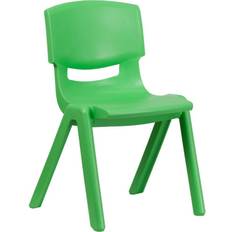 Flash Furniture 5 Pack Green Plastic Stackable School Chair with 15.5''