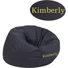 Flash Furniture Beanbags Flash Furniture Personalized Small Solid Gray Bean Bag Chair