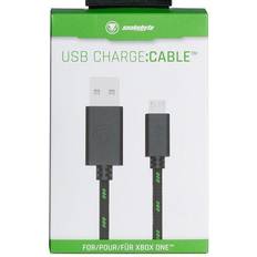 Adapter Snakebyte USB charge:cable Xbox One Controller PS4 & Xbox One, Ladekabel, kompatibel 3m Meshcable