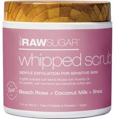 Raw Sugar Whipped Scrub for Sensitive Skin Beach Rose + Coconut Milk + Shea 15fl oz