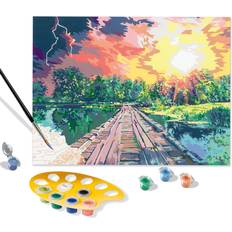 Toys Ravensburger CreArt Magical Light Paint by Numbers Kit for Adults Painting Arts and Crafts for Ages 14 and Up