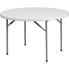 White Dining Tables Flash Furniture RB-48R-GG 48" Dining Table
