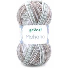 Grundl Wolle Mohana 100 g hellgrau-mint-natur-weiß