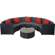 Lounge-Sets Poly-Rattan Garnitur MCW-E17 Lounge-Set