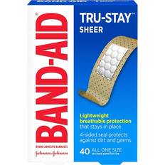 First Aid Band-Aid Brand Tru-Stay Sheer Adhesive Bandages 80-pack