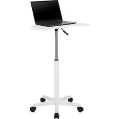 Laptop Stands Flash Furniture White Sit to Stand Mobile Laptop Computer Desk