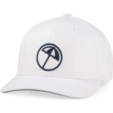 Puma AP Circle Umbrella Snapback Cap, White/Navy Golf Headwear