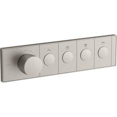 Anthem Four-outlet thermostatic valve control panel with recessed push-buttons