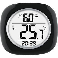 Thermometers, Hygrometers & Barometers Taylor 6669386 Hygrometer, Temperature Time Thermometer, Black