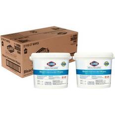 Textile Cleaners Bleach Germicidal Wipes, 12 12, Unscented, 110/Canister, 2/Carton CLO30358CT