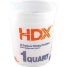 Buckets HDX Leaktite 1 Qt. White Multi-Mix All Purpose Mixing And Storage Container