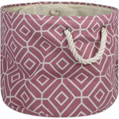 Design Imports Stained Glass Poly Bin, Round Basket