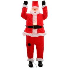 Gemmy Airblown Inflatable Realistic Santa Hanging Decoration