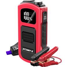 Batteries & Chargers ECOMAX Car Jump Starter Box 1500A Peak 15000mAh 12V Auto Battery Booster Pack with LED Light Portable Power Bank Charge ECA80