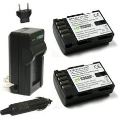 Wasabi Power Battery 2-Pack and Charger for Panasonic DMW-BLF19 and Panasonic Lumix DMC-GH
