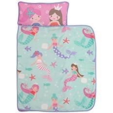 Shower Mats Everything Kids Mermaid Nap Mat with Pillow and Blanket Bedding Aqua ONE SIZE