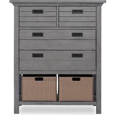 Evolur Waverly 4-Drawer Rustic Grey Chest with Baskets