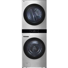 Washer dryer combo electric LG Noble Steel WashTower Center Control Combo