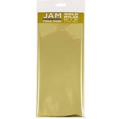 Jam Paper Gift Tissue Gold Mylar, 3 Sheets/Pack 11734227