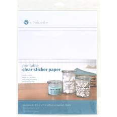 Silhouette Media-CLR-ADH Printable Clear Sticker Paper