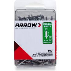 Rivets Arrow Fastener RMA1/8IP Medium 1/8-Inch Rivets, 100-Pack
