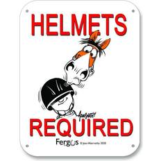 Height Charts Fergus Barn Sign "Helmet Required"