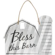 Posters Tough-1 Shaped Metal Sign 5in Bless This Barn Bless This