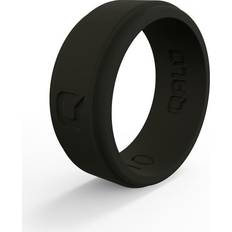 Qalo Men's Black Step Edge Q2X Silicone Ring