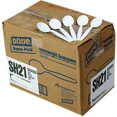 Dixie DXESH217, Soup Spoons, Plastic, White, 1000/Carton