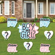 Garlands Baby Gender Reveal Outdoor Lawn Decorations Party Yard Signs Set of 8 Assorted Pre Pack